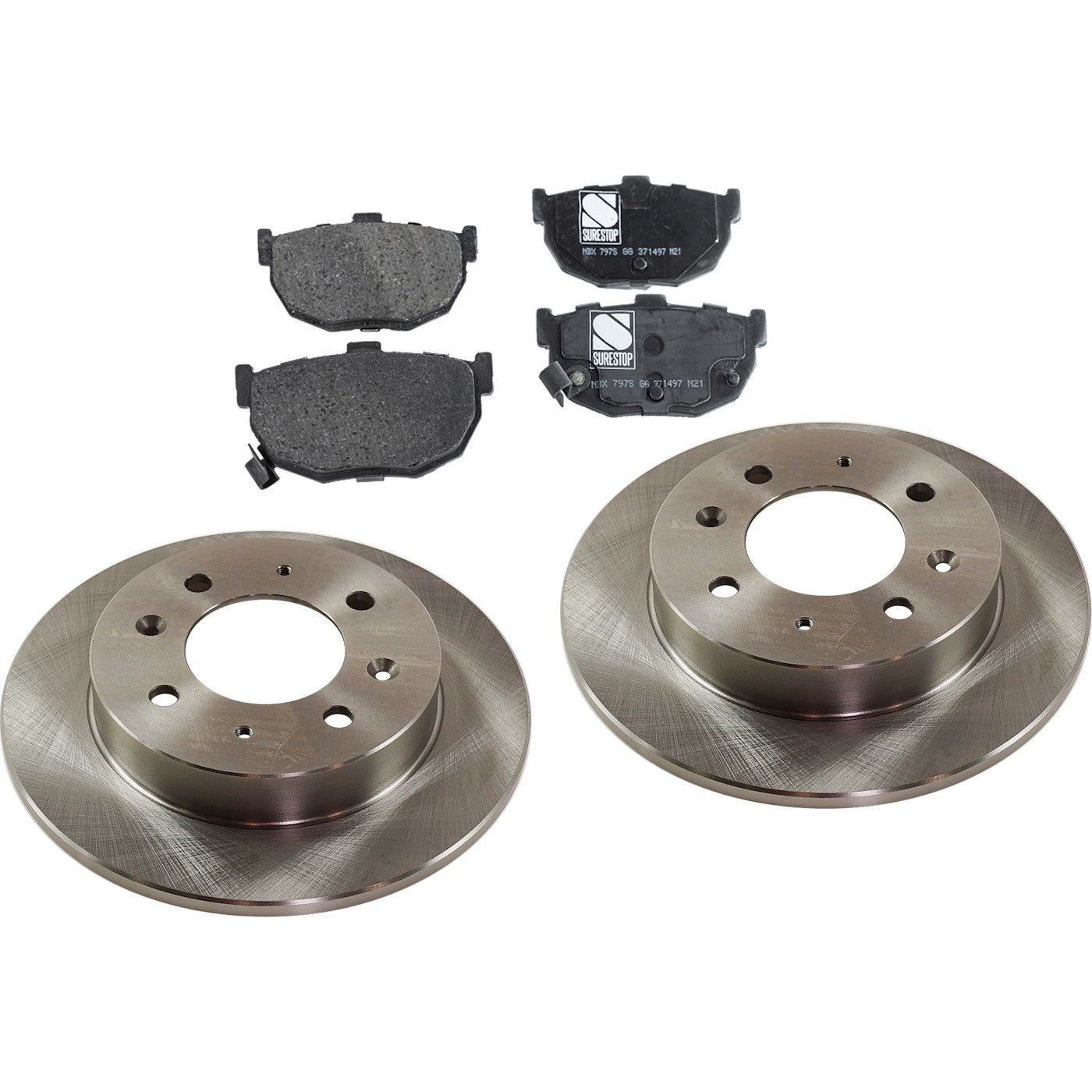 Brake Disc and Pad Kit for Kia Spectra (2004–2009) Rear