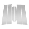 Set of 6 Door Pillar Window Trim for Ford Ranger (2023–2024) Silver Tone