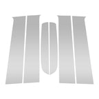 Set of 6 Door Pillar Window Trim for Ford Ranger (2023–2024) Silver Tone
