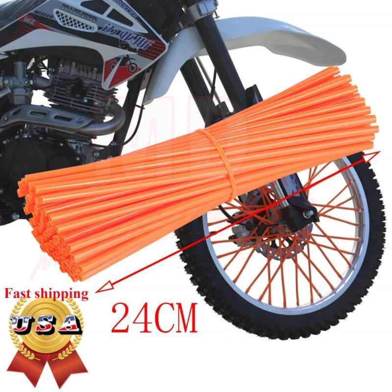 72PCS Spoke Wraps for Motorcycle Dirt Bike (Fits )