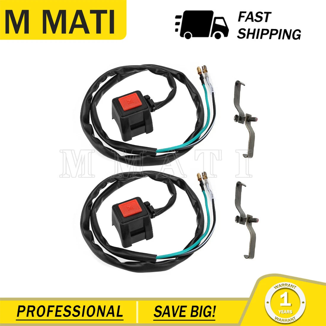 Kill Switch for Yamaha YZ60 YZ80 YZ85 YZ100 YZ125 YZ250 YZ400 YZ426 YZ465 YZ490 (1980–2006)