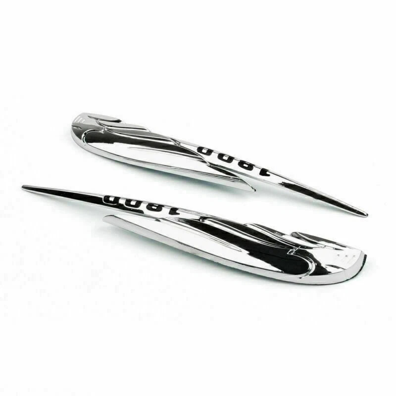 Chrome Gas Tank Emblem Badge Decals for Honda VTX1800 (2002–2009)