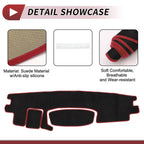 Dashboard Cover Mat for Toyota Roomy Tank (2016–2020) - Black Red