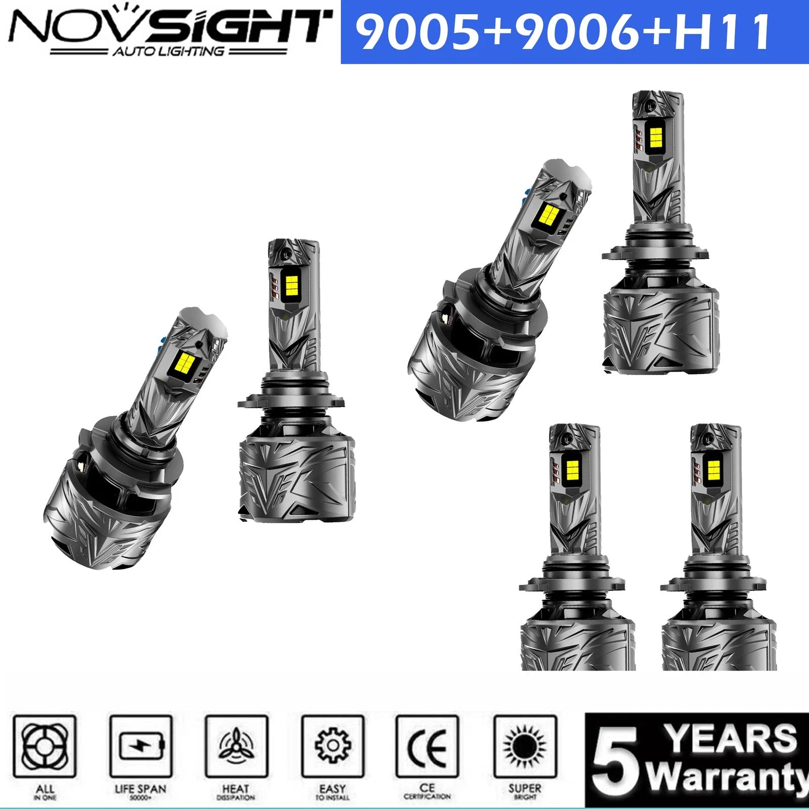 LED Headlight & Fog Light Kit for Nissan Quest (2004–2009) Bulbs 6500K