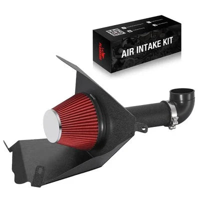 Cold Air Intake for Jeep Cherokee XJ 4.0L (1991–2001) | Polished Pipe, Red Filter
