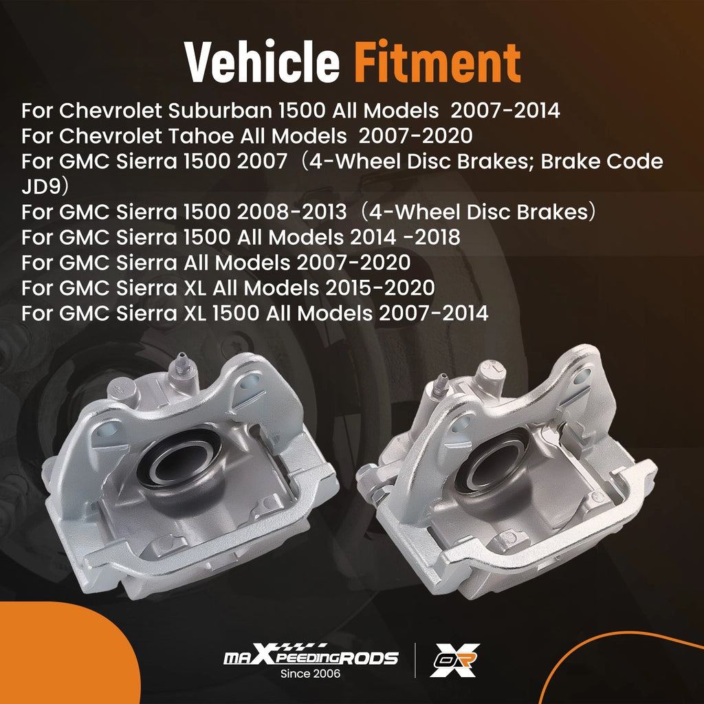 Rear Disc Brake Calipers for Chevrolet Silverado 1500 (2007–2018) FRC11826