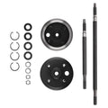 Rear Axle & Brake Hub Drum Assembly Kit for EZGO Elec 1982+ Gas 2 cycle 1982-93