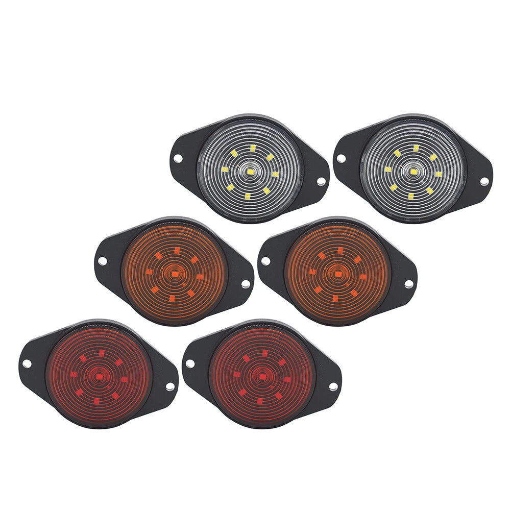 Round 9 LED Side Marker Lamp for Car Bus Truck Trailer (Universal)