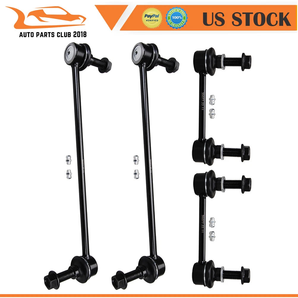 Set of 2 Front Rear Sway Bar End Links for Ford Fusion (2013–2018)