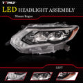Left Driver Side Halogen Headlight Assembly for Nissan Rogue (2014–2016)