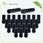 Set of 24 Black M14X2 7 Spline Lug Nuts for Ford Lincoln Navigator (2003–2023)