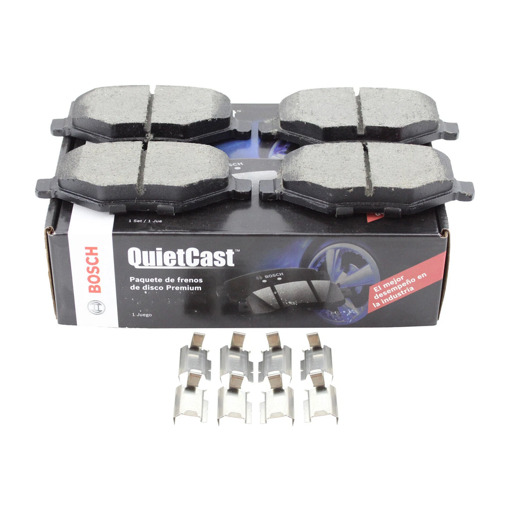 Set of 4 Bosch Rear Ceramic Brake Pads for Ford Edge Explorer Flex Lincoln MKS MKT MKX (2007–2020)