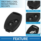 2 x Keyless Entry Remote Key Fob Shell Case for Honda Civic (2006-2013)