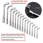 Perforated Elbow Socket Wrench Set of 6 (19mm) for Automotive Use
