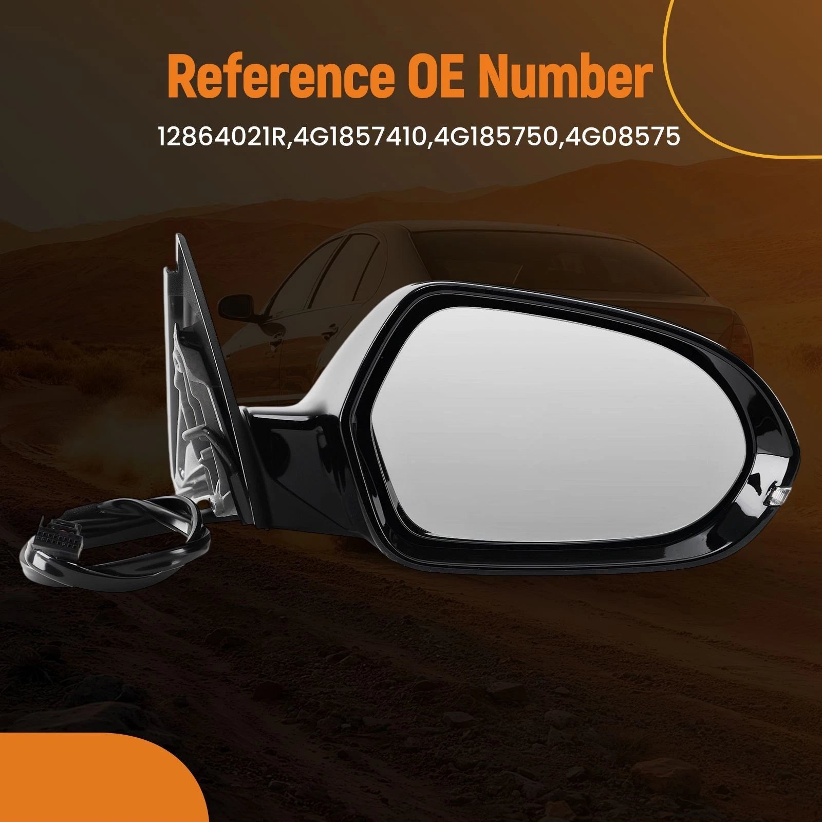 Heated Passenger Side Mirror for Audi S6 (2013–2018) 4G185750