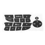 Button Sticker for Renault Clio (2009–2011) - Black Car Decal
