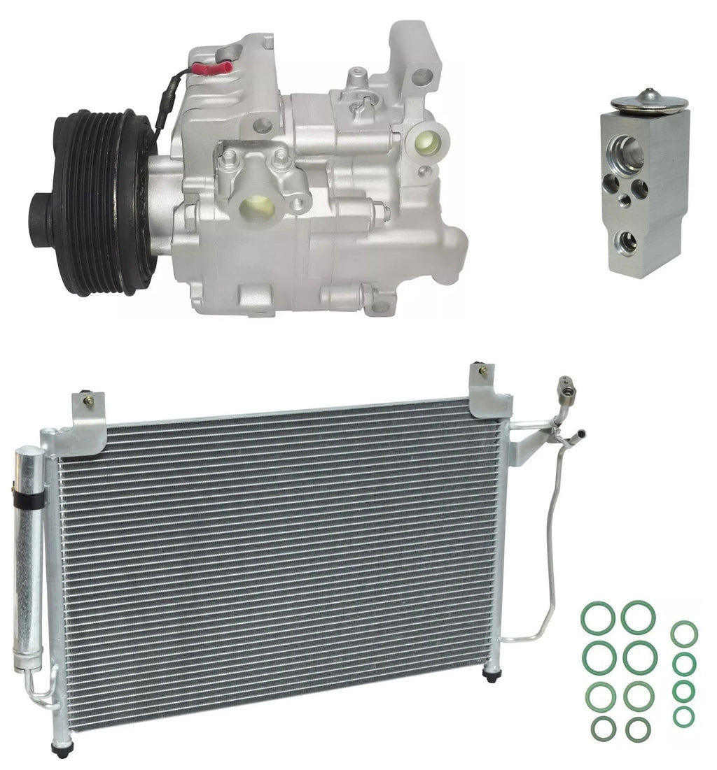 AC Compressor Kit with Condenser for Mazda CX-7 2.3L Turbo (2007–2012)