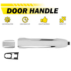 Exterior Door Handle for Chevrolet Silverado 1500 (2014–2022) Chrome Rear LH/RH
