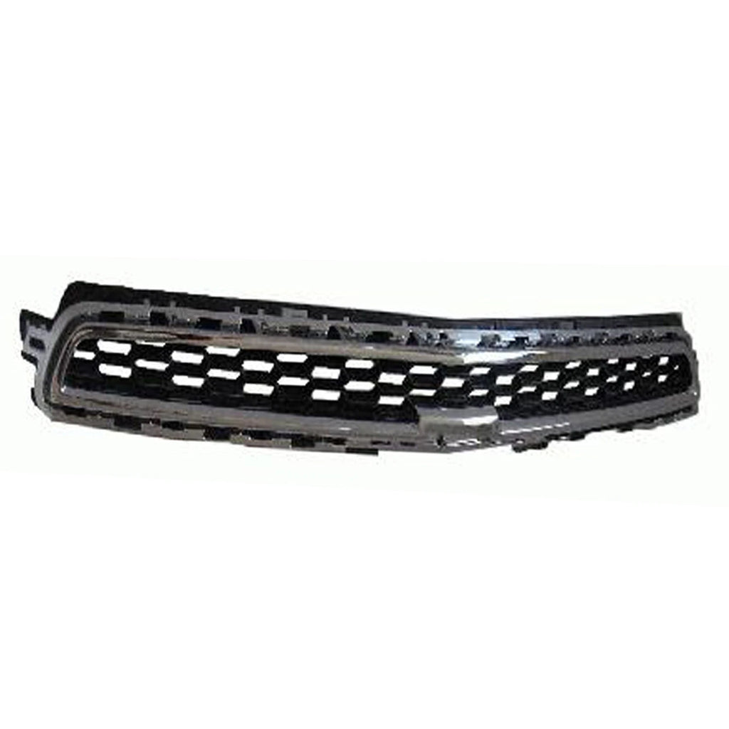 Replacement Front Upper Grille Black Chrome Plastic for Chevrolet Malibu (2013–2013)