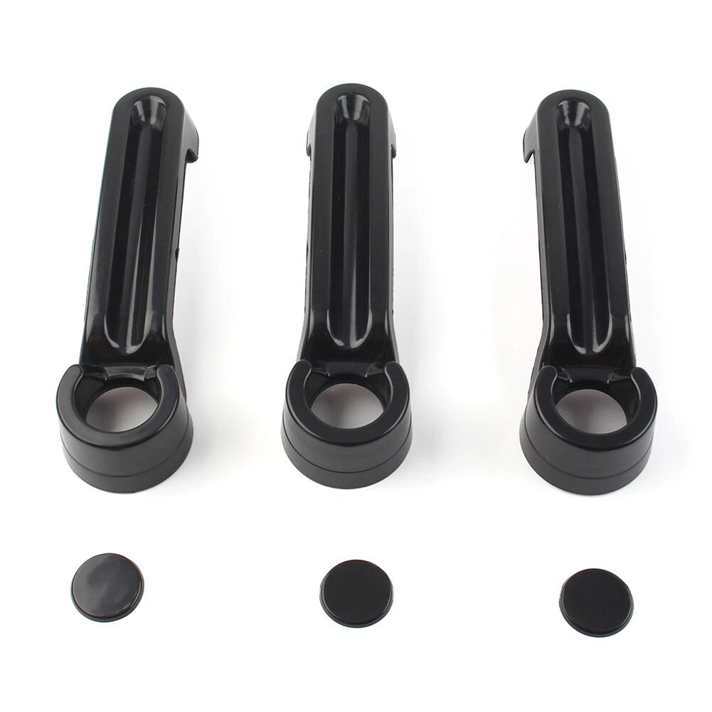6X Exterior Door Handle Tailgate Cover Trim for Jeep Wrangler JK (2007–2017)