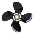 10.1x14 Aluminum Outboard Propeller for Mercury 25-70HP (4 Blade)