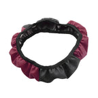Wine Red Microfiber Leather Steering Wheel Cover 15" for SUV