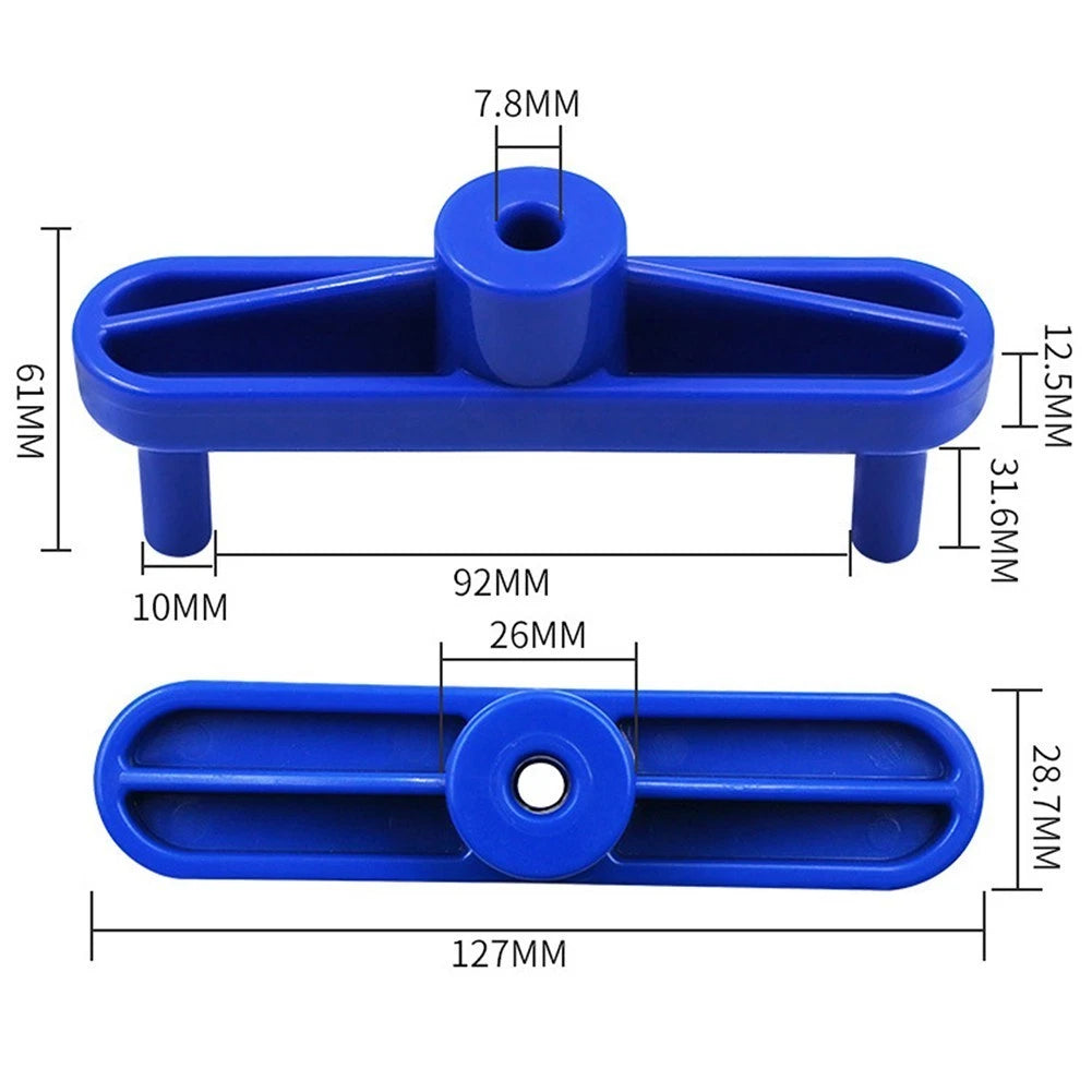 Drill Locator Center Gauge for Wood Positioning Scribe (ABS Plastic)