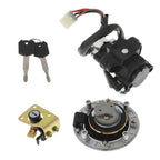Set of 2 Ignition Switch Key Gas Cap Covers for Suzuki Katana 600 750 (1998–2006)