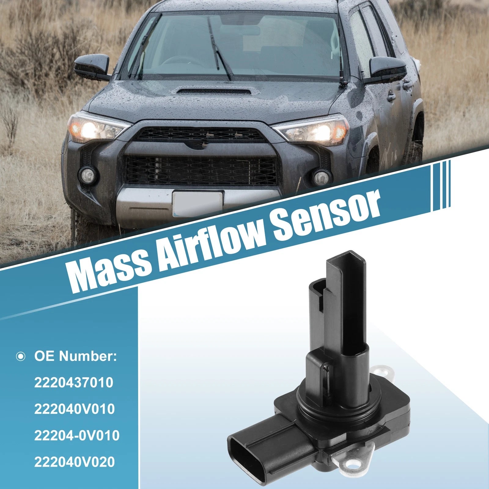 Mass Airflow Sensor for Toyota 4Runner (2010–2022) 22204-37010, 5 Pins