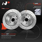 Set of 4 Drilled Brake Rotors for Subaru Impreza WRX (2008–2014)