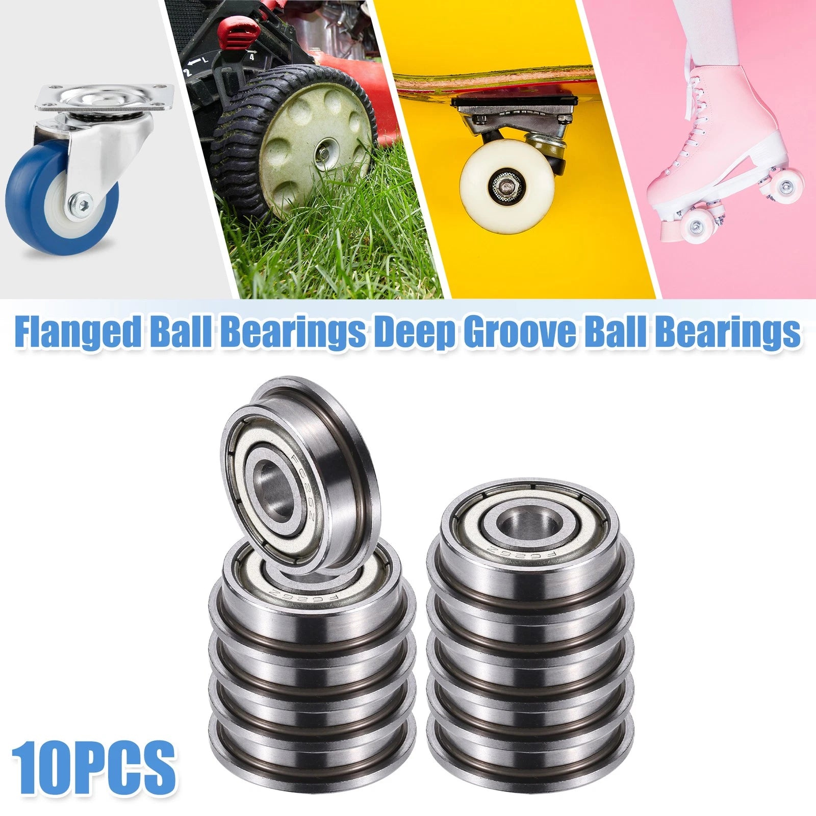 10pcs F626ZZ Deep Groove Ball Bearings for Various Models (6x19x6mm)