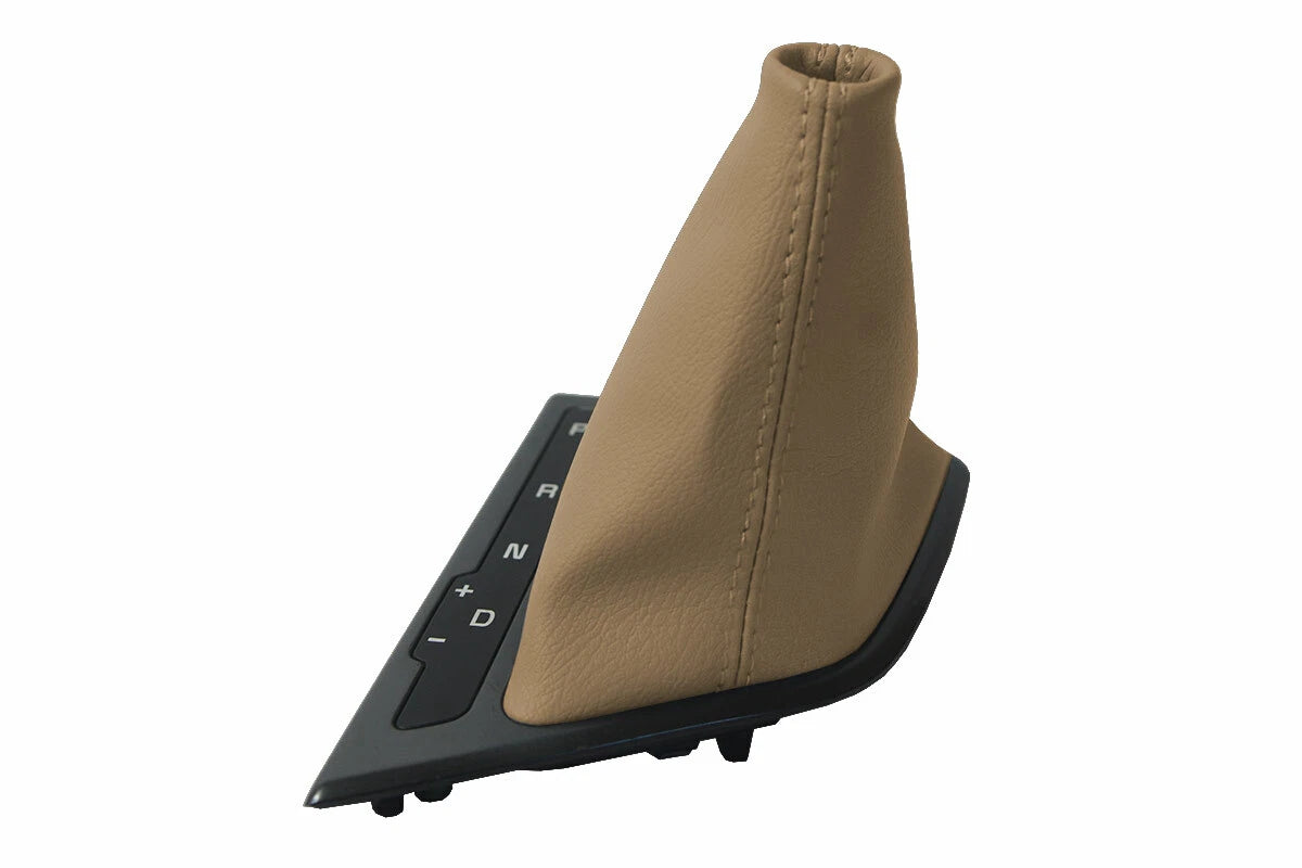 Leather Automatic Shift Boot Cover for Kia Optima (2011–2015) Beige