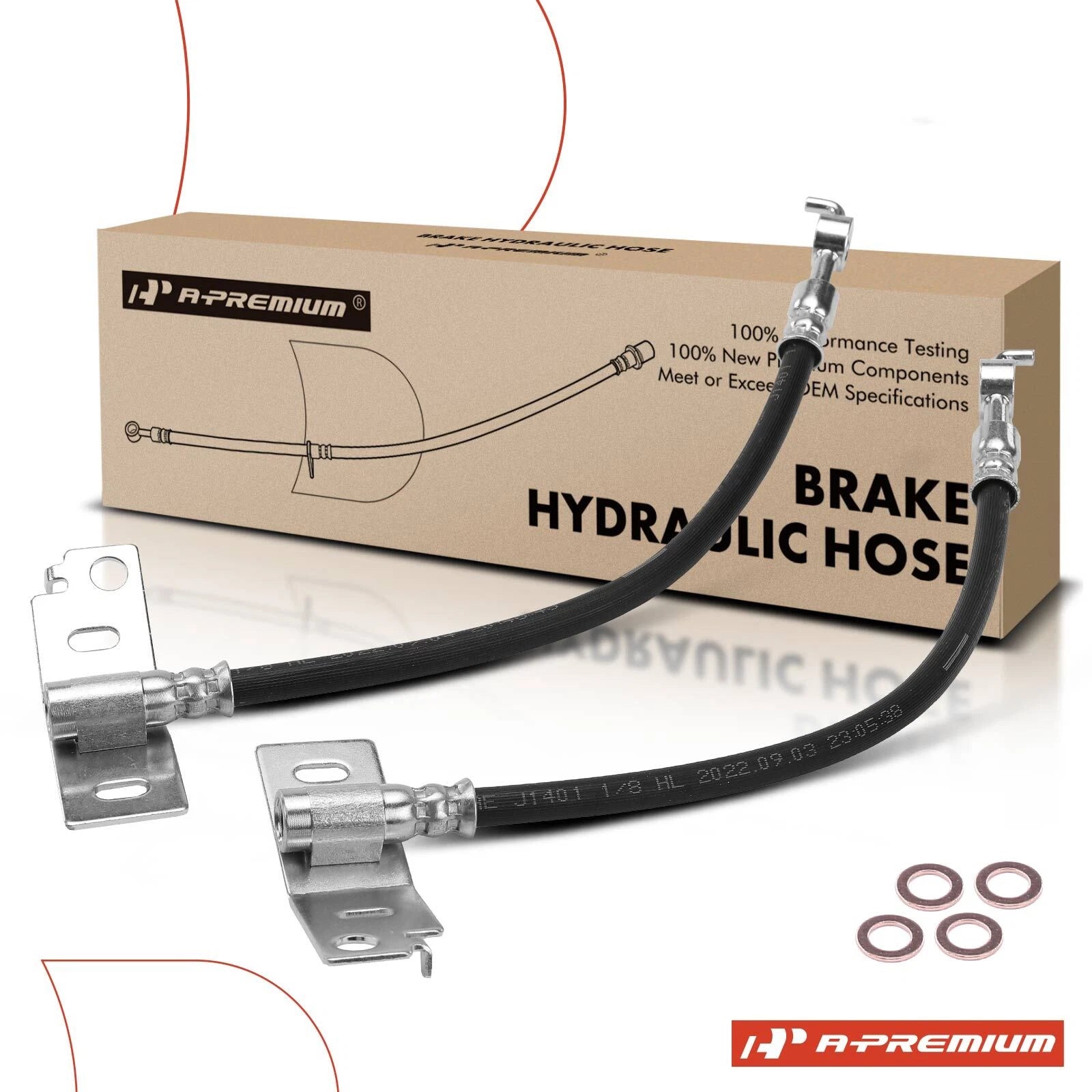 2X Rear Brake Hydraulic Hose for Ford F-150 (2015–2020)