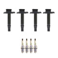 Set of 4 NGK Ignition Coils & Platinum Spark Plugs for A4 Quattro Passat (1996–2005)