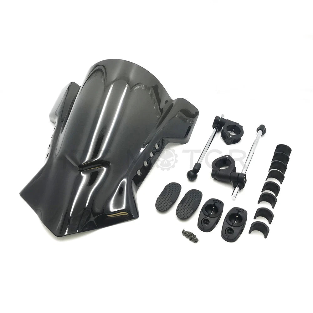 Universal Motorcycle Windshield for Harley (7/8" & 1" Handlebar Mount)