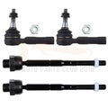 Set of 4 Inner & Outer Tie Rod Ends for Dodge Dakota (2005–2010)