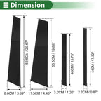 8 Pcs Door Pillar Window Trim for BMW X3 (2018 - 2024) Black