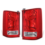 Turn Signal Tail Light Set for Honda Pilot (2009–2015) Red Lens Chrome Housing