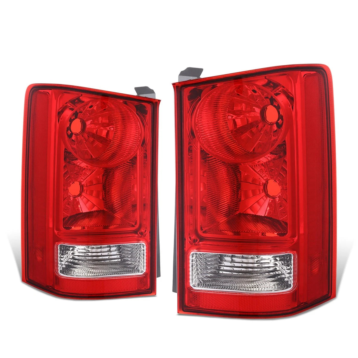 Turn Signal Tail Light Set for Honda Pilot (2009–2015) Red Lens Chrome Housing
