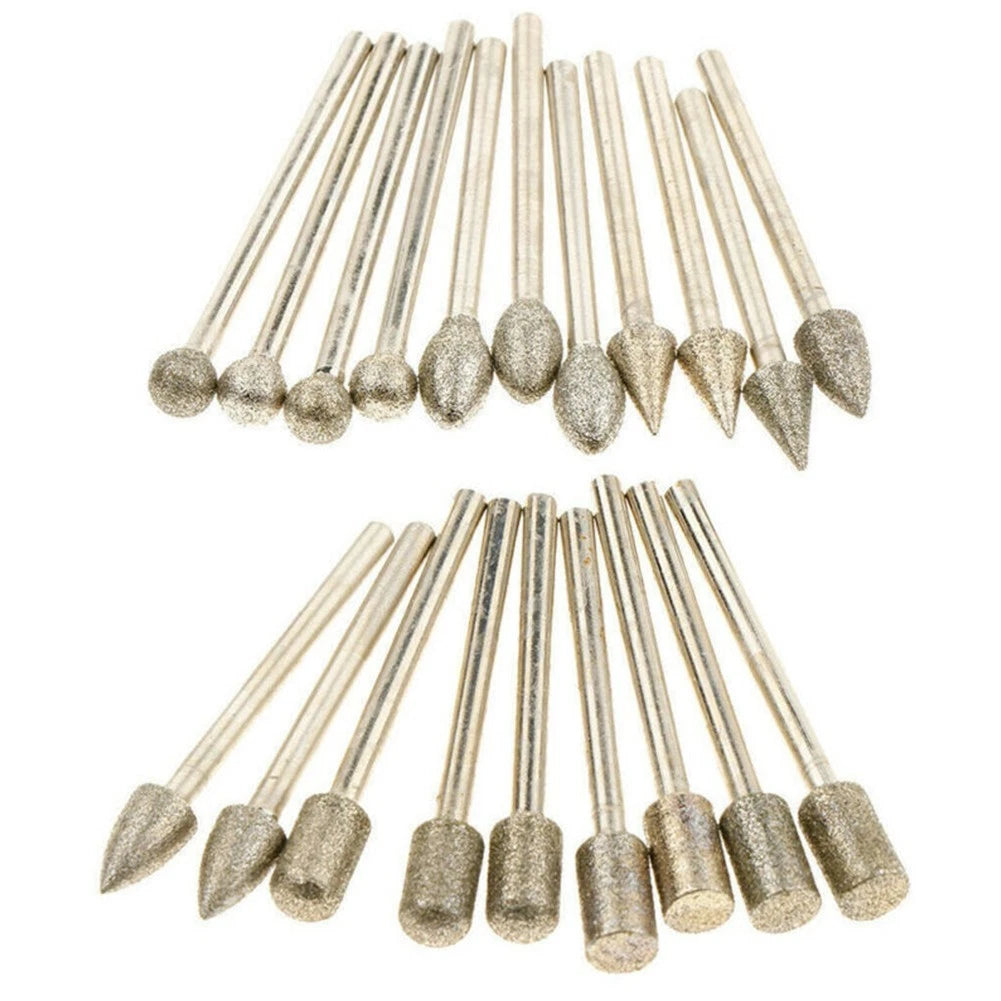 20pcs Stone Carving Set Grinding Heads for Rotary Tool Accessories