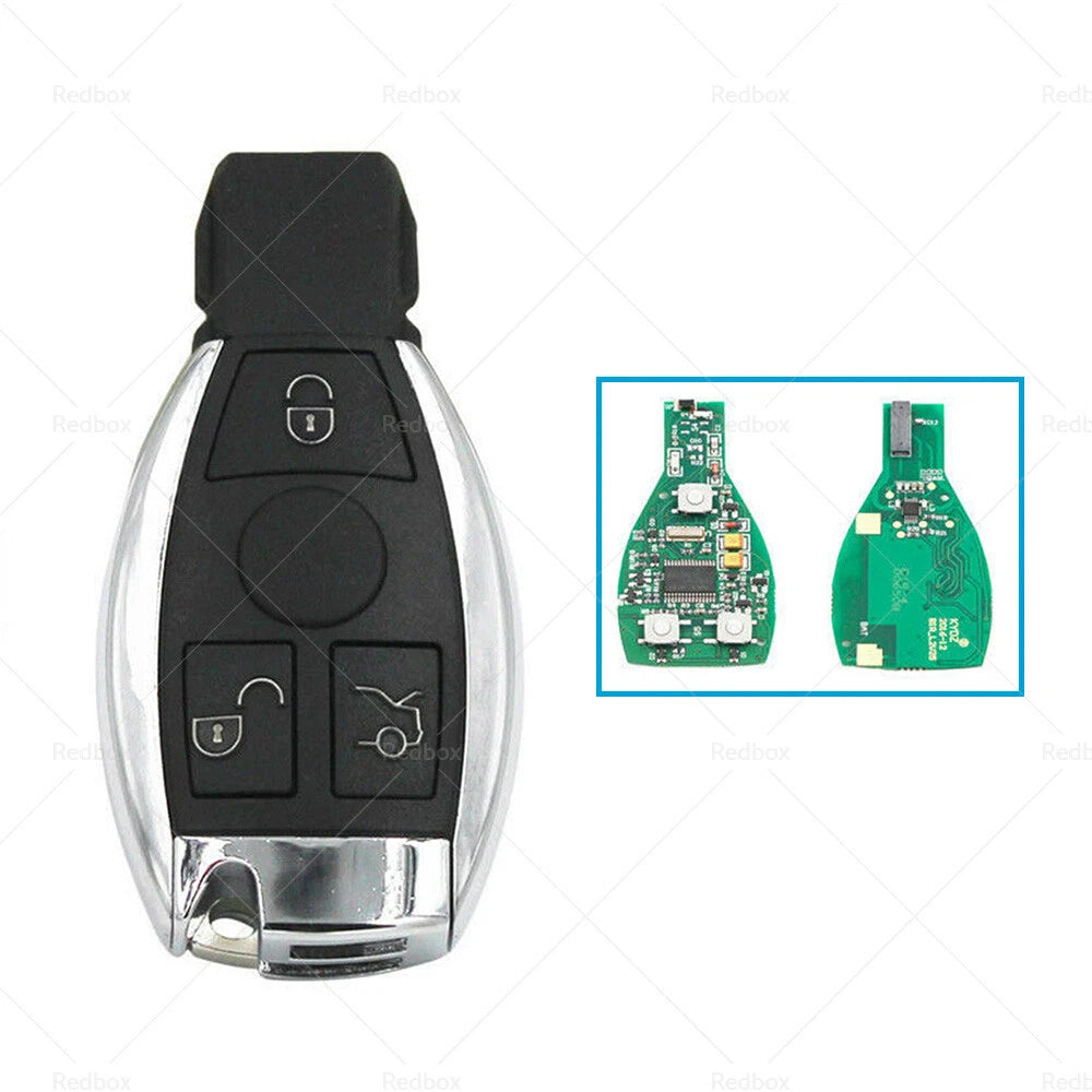 3 Buttons Remote Key Fob 433MHz BGA Chip for Mercedes Benz (2000–Present)