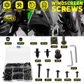 190pcs Black Aluminum Fairing Bolts Kit for Yamaha YZF R1 (1998–2021) YZF R6 (1999–2020)