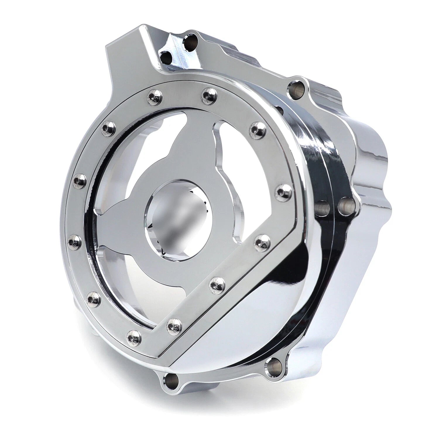 Chrome CNC Clear Engine Stator Cover for Suzuki GSXR600 750 (2001–2003) GSXR1000 (2001–2002)