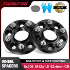2X 20mm Hubcentric Wheel Spacers 5x108 for Ford Escape Focus Bronco Sport (2020–2023)
