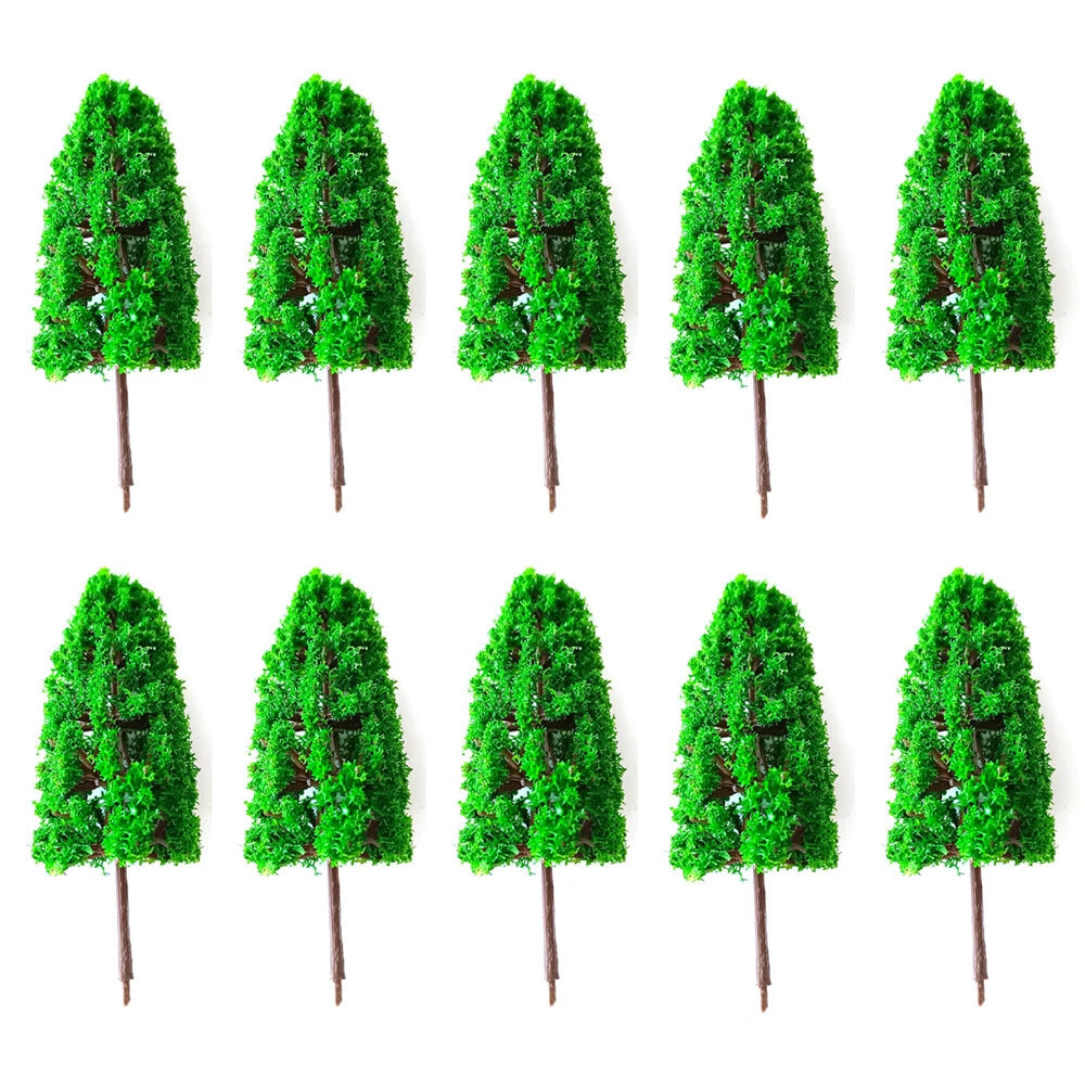 10Pcs Model Tree for Railway Layout Diorama (Scale)