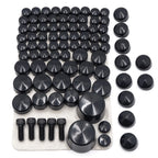 Bolts Toppers Caps for Harley Softail Twin Cam (2007–2010) Black