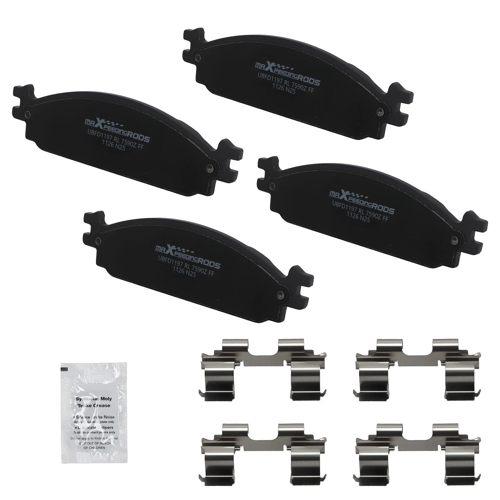 Front Ceramic Brake Pads Kit for Lincoln MKS/MKT (2009–2019) D1376