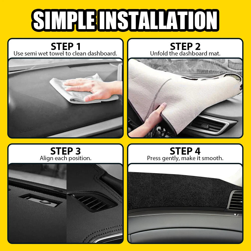 Dashboard Pad Dash Cover Mat for Acura TL (2004–2008) Black