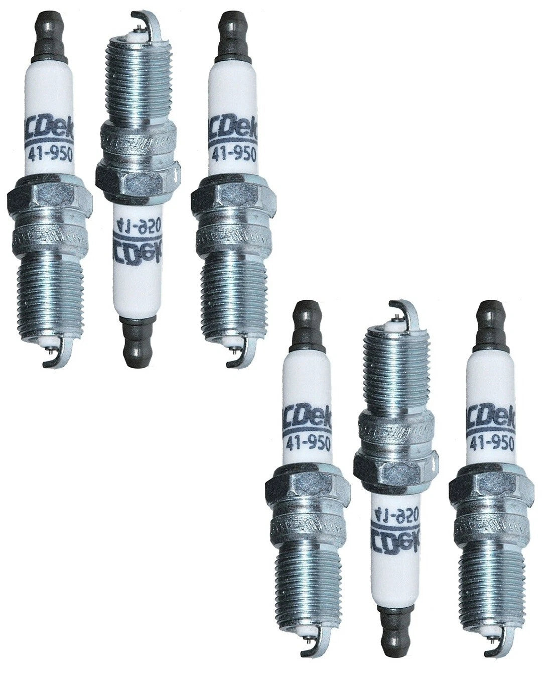 Set of 6 Spark Plugs for Mazda B3000 (2006–2008) 3.0L V6, AC Delco