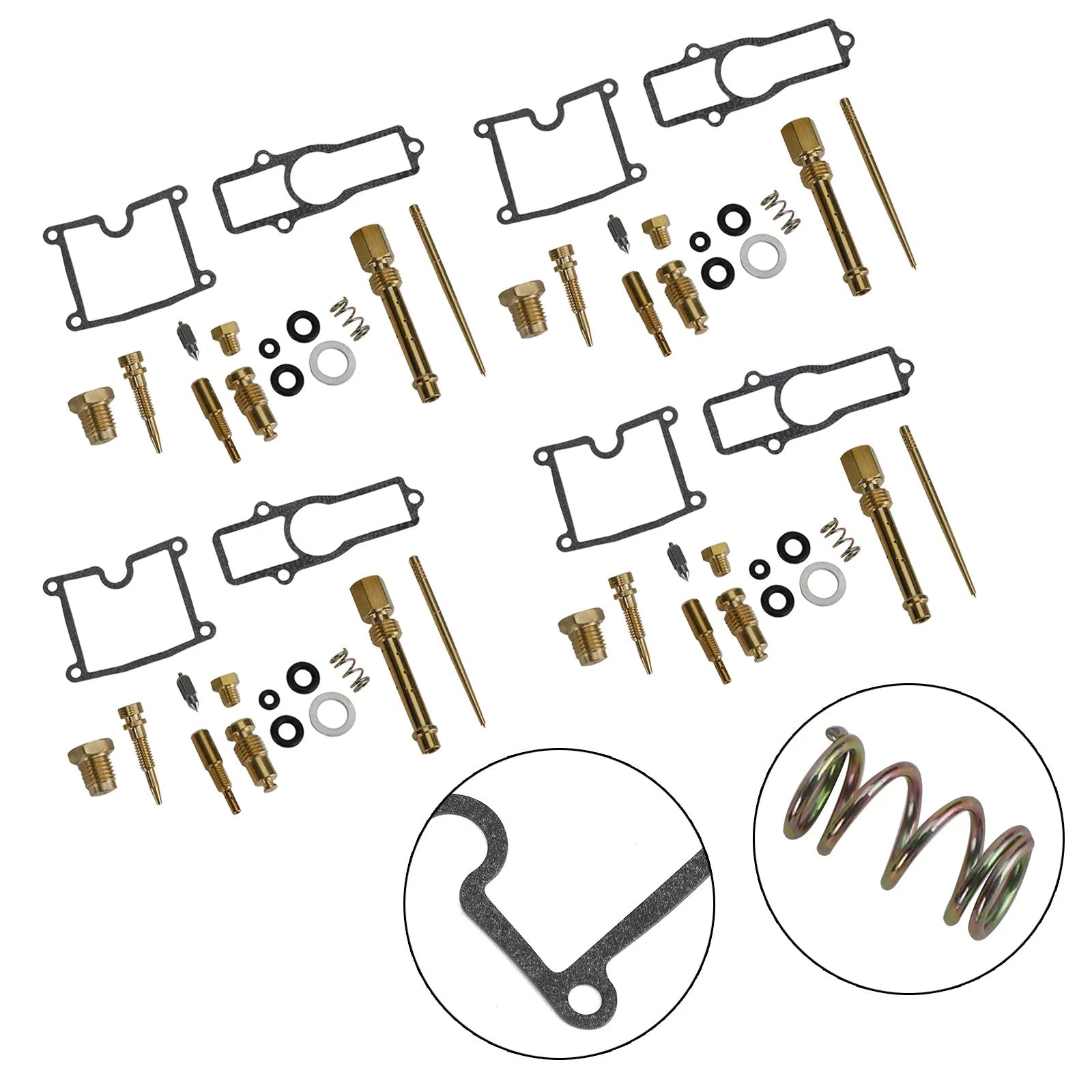 4X Carburetor Rebuild Kit for Kawasaki Z400 KZ400FX KZ550 GPZ550 (1980–1983)